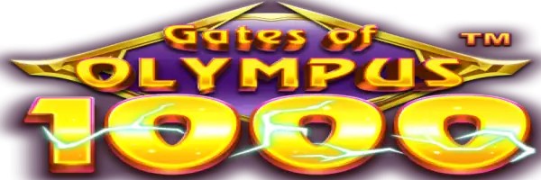 Gates of Olympus 1000 online game logo by Pragmatic Play on slotravecasino.co.at