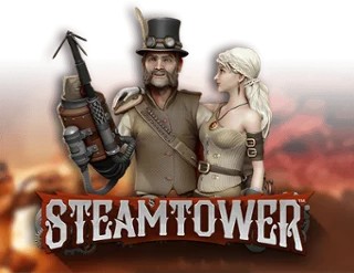 Steam Tower Slot slot logo by NetEnt at SlotRave Casino