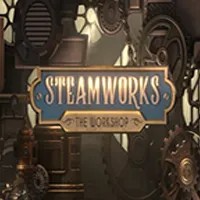 Steamworks The Workshop logo – Slots by Peter & Sons at SlotRave Casino
